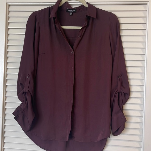 Express Silk Button down - Picture 1 of 3